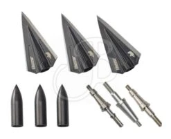 Bear Set De 3 Lames De Chasse Avec Inserts "Single Bevel"