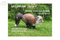 Natur Foam Cible 3D Renard à La Course