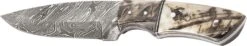 39Outdoor Knife Damascus - Horn Handle